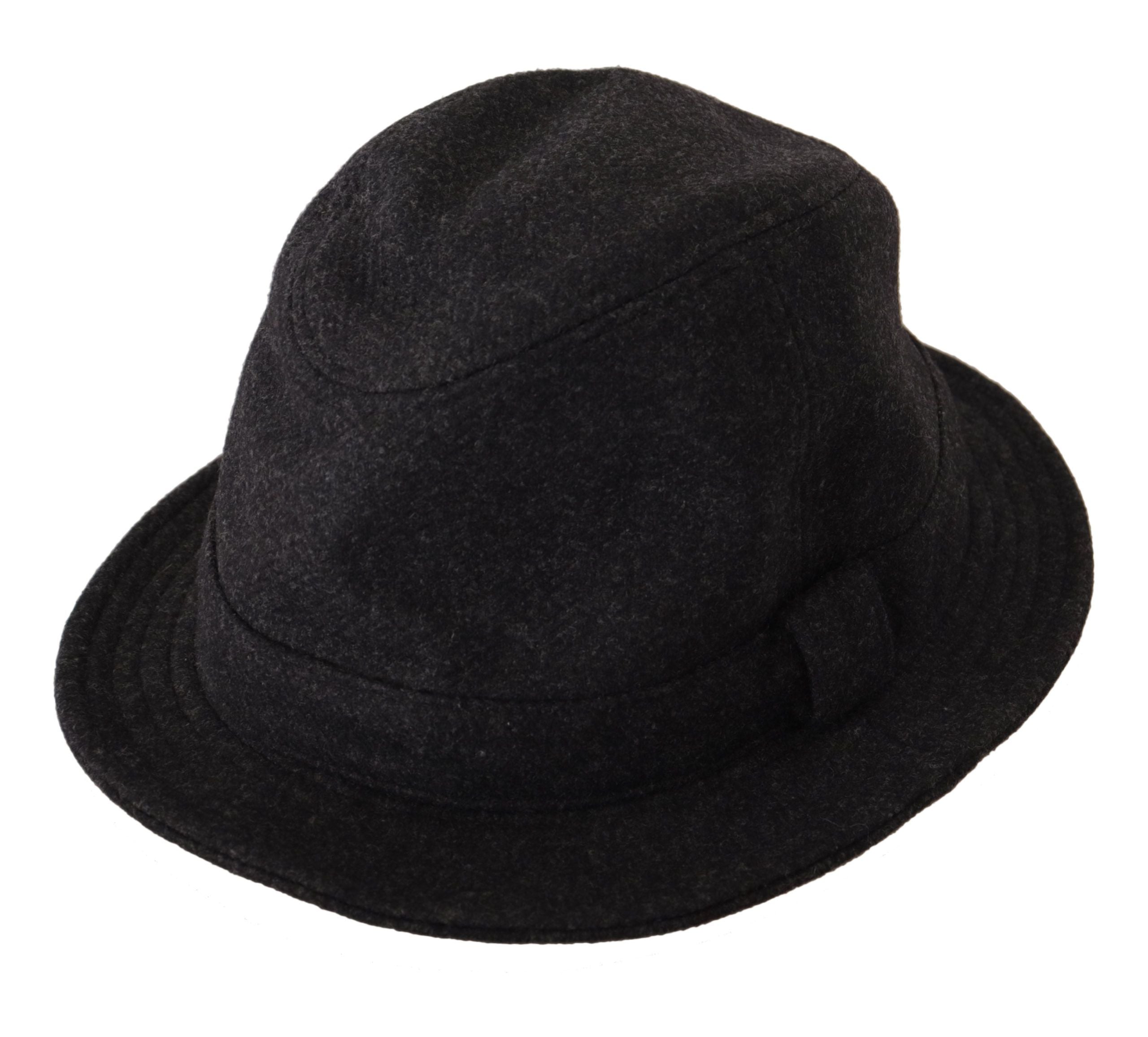 Dolce & Gabbana Elegant Gray Trilby Hat in Wool and Cashmere - Luksusmuotia Dolce & Gabbana - Tutustu YVES JAVANNI® 