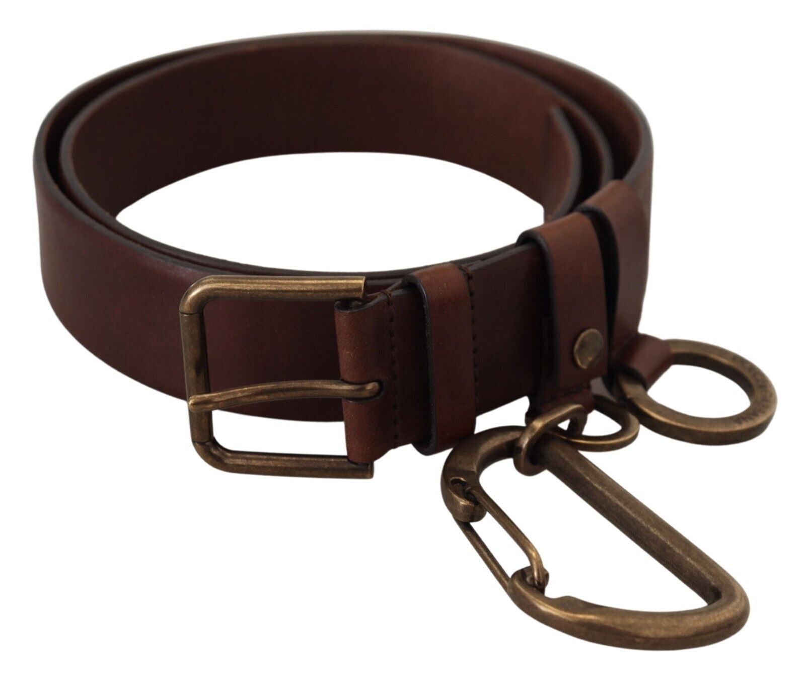 Dolce & Gabbana Elegant Brown Leather Belt with Metal Buckle - Luksusmuotia Dolce & Gabbana - Tutustu YVES JAVANNI® 