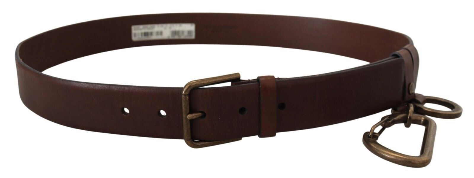 Dolce & Gabbana Elegant Brown Leather Belt with Metal Buckle - Luksusmuotia Dolce & Gabbana - Tutustu YVES JAVANNI® 