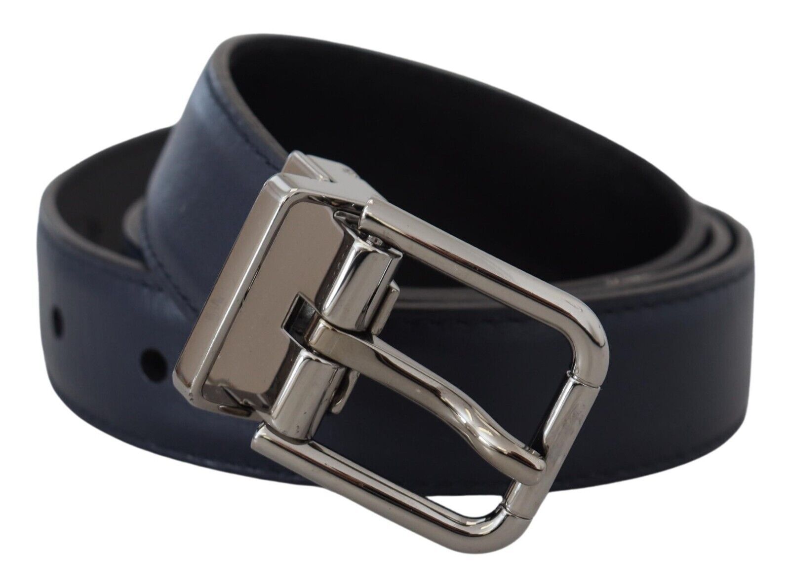 Dolce & Gabbana Elegant Blue Calf Leather Belt - Luksusmuotia Dolce & Gabbana - Tutustu YVES JAVANNI® 