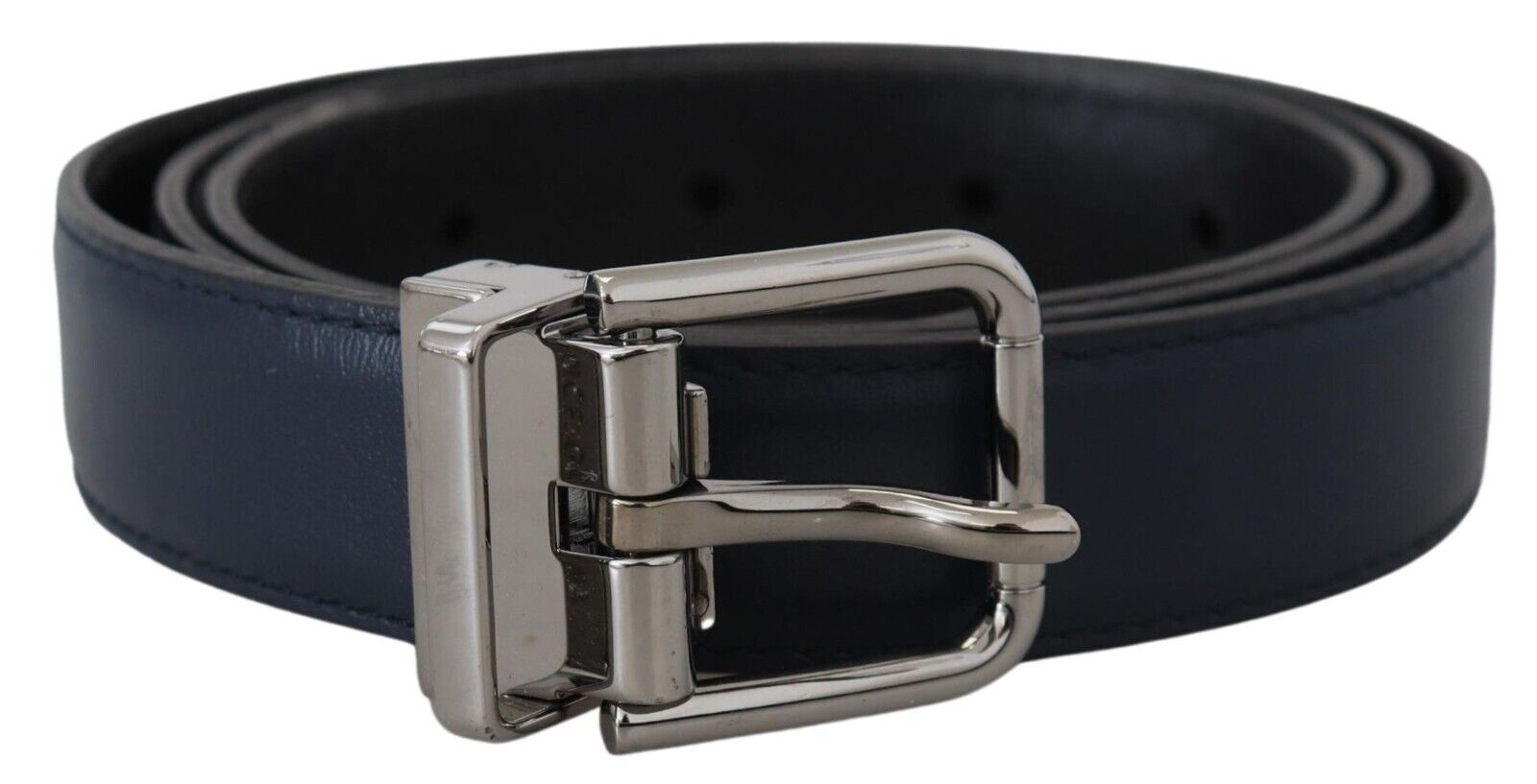 Dolce & Gabbana Elegant Blue Calf Leather Belt - Luksusmuotia Dolce & Gabbana - Tutustu YVES JAVANNI® 