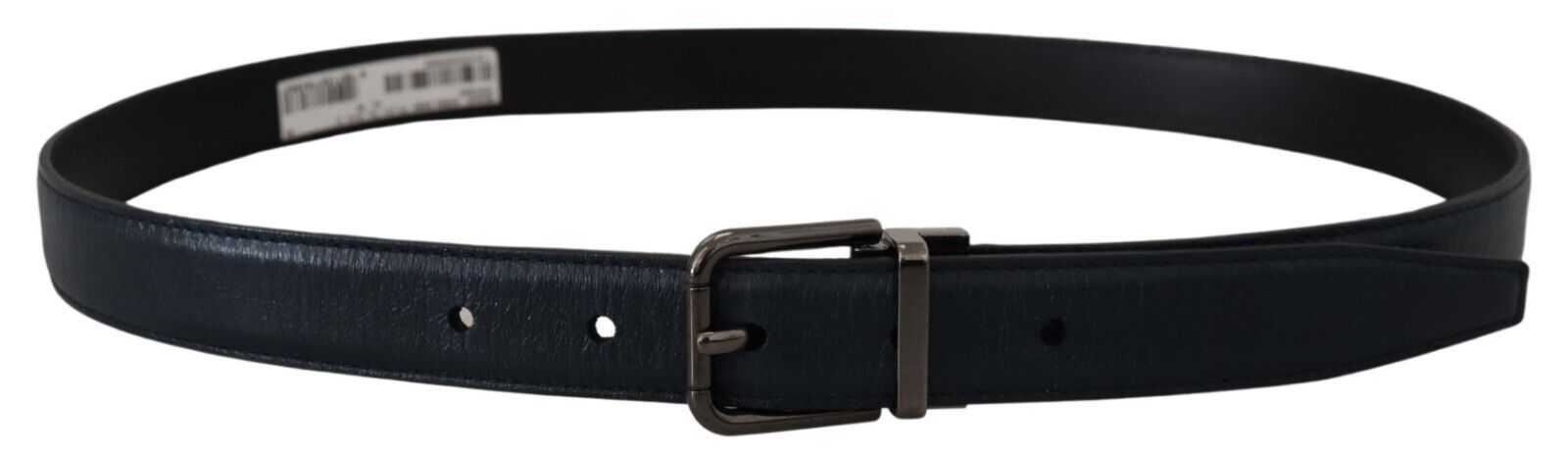 Dolce & Gabbana Elegant Dark Blue Leather Belt - Luksusmuotia Dolce & Gabbana - Tutustu YVES JAVANNI® 