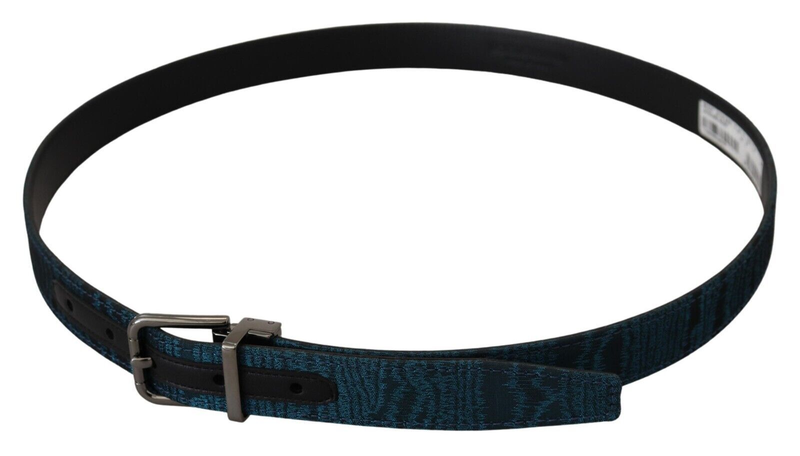 Dolce & Gabbana Elegant Blue Jacquard Designer Belt - Luksusmuotia Dolce & Gabbana - Tutustu YVES JAVANNI® 