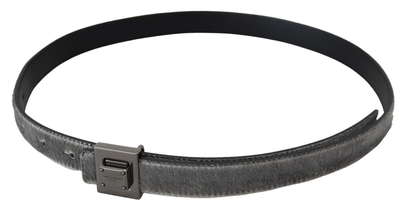 Dolce & Gabbana Elegant Silver Leather Designer Belt - Luksusmuotia Dolce & Gabbana - Tutustu YVES JAVANNI® 