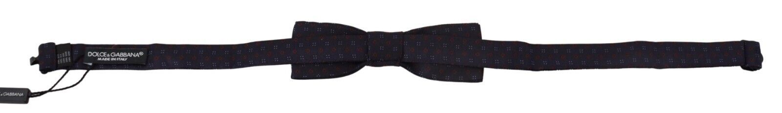 Dolce & Gabbana Elegant Silk Blue Bow Tie - Luksuslaukut ja asusteet Dolce & Gabbana - Tutustu YVES JAVANNI® 