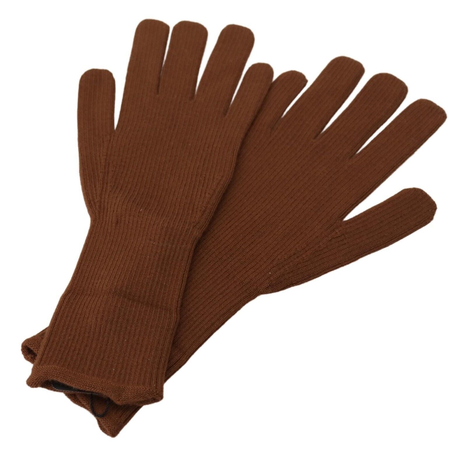 Dolce & Gabbana Elegant Brown Cashmere Winter Gloves - Luksusmuotia Dolce & Gabbana - Tutustu YVES JAVANNI® 