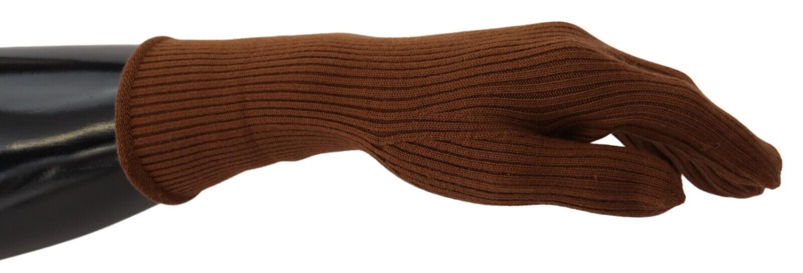 Dolce & Gabbana Elegant Brown Cashmere Winter Gloves - Luksusmuotia Dolce & Gabbana - Tutustu YVES JAVANNI® 