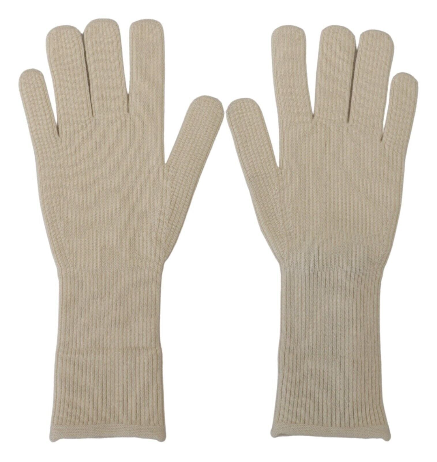 Dolce & Gabbana Elegant White Cashmere Gloves - Luksuslaukut ja asusteet Dolce & Gabbana - Tutustu YVES JAVANNI® 