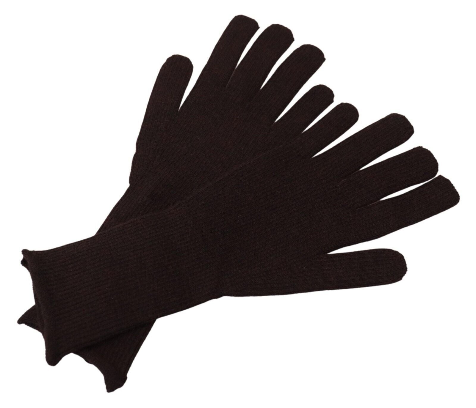 Dolce & Gabbana Elegant Silk Cashmere Brown Gloves - Luksusmuotia Dolce & Gabbana - Tutustu YVES JAVANNI® 