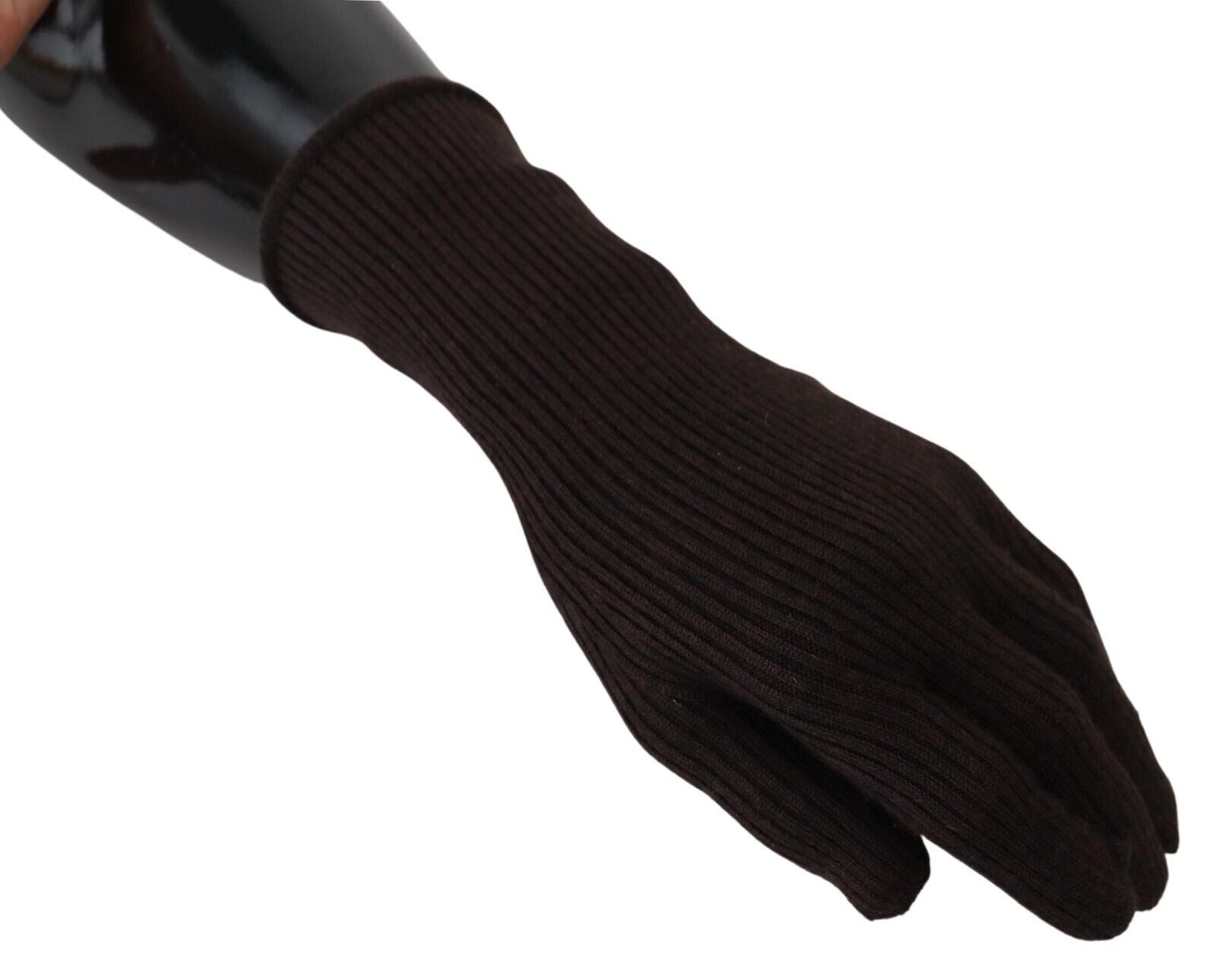 Dolce & Gabbana Elegant Silk Cashmere Brown Gloves - Luksusmuotia Dolce & Gabbana - Tutustu YVES JAVANNI® 