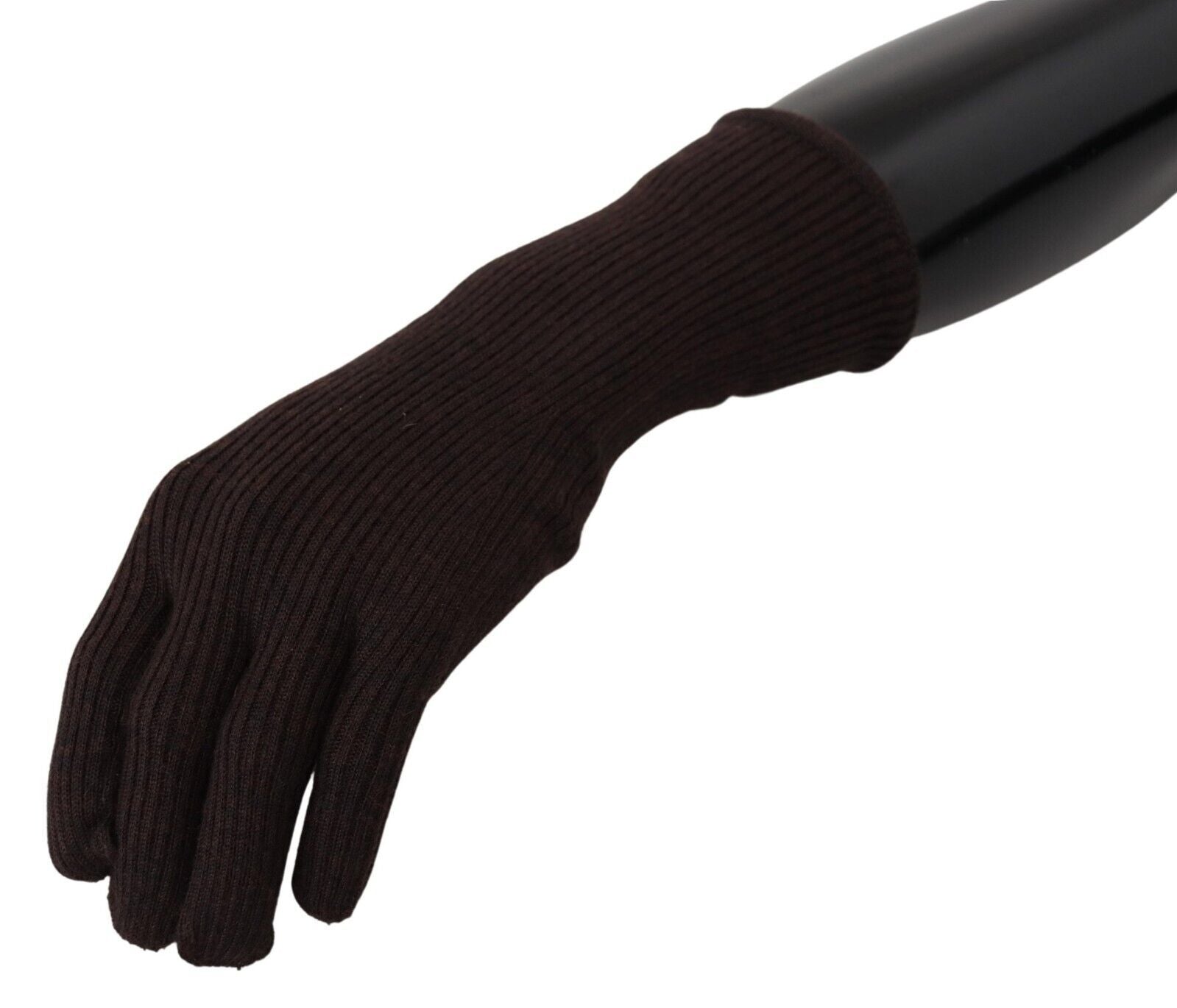 Dolce & Gabbana Elegant Silk Cashmere Brown Gloves - Luksusmuotia Dolce & Gabbana - Tutustu YVES JAVANNI® 