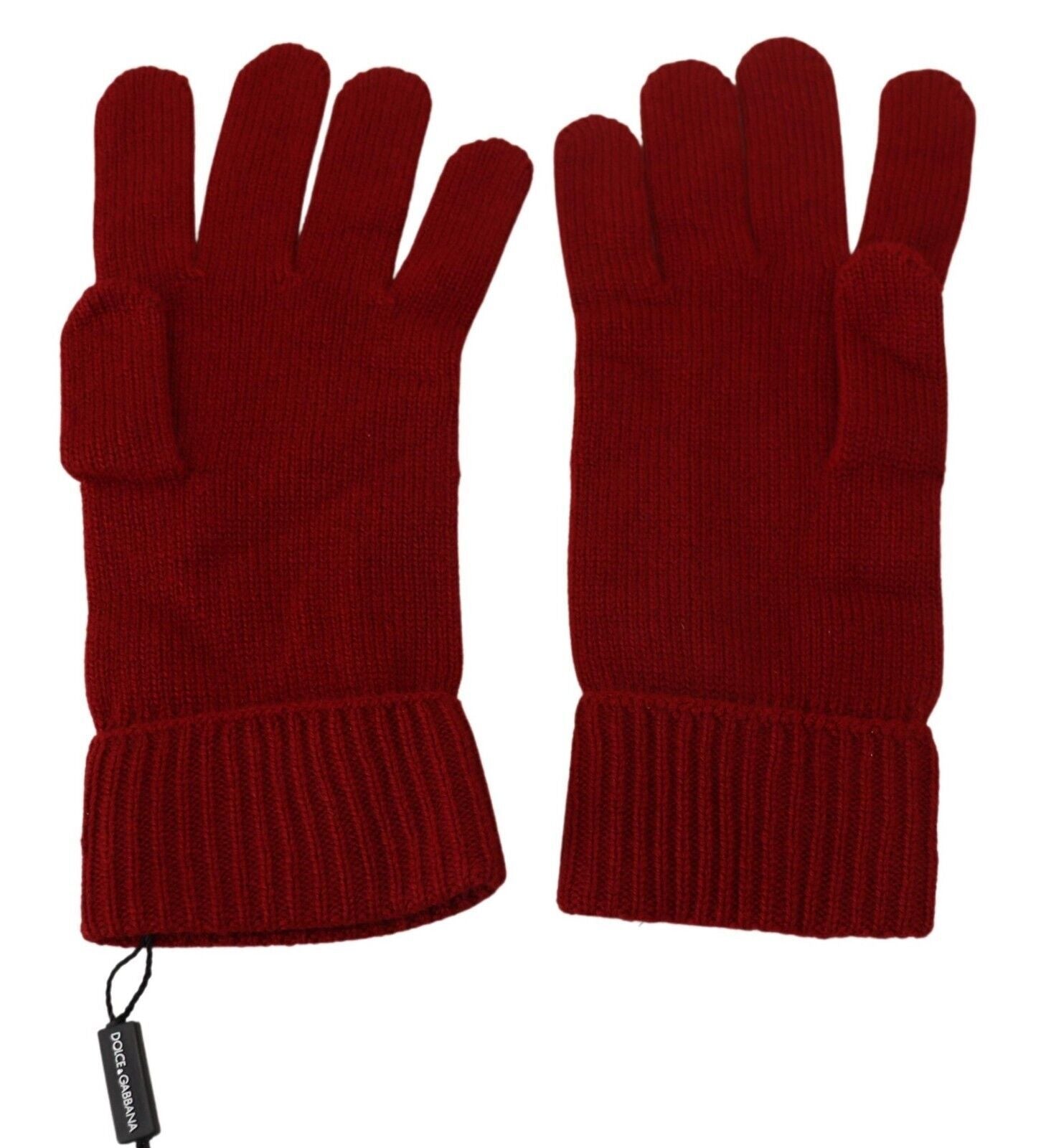 Dolce & Gabbana Elegant Red Cashmere Winter Gloves - Luksusmuotia Dolce & Gabbana - Tutustu YVES JAVANNI® 