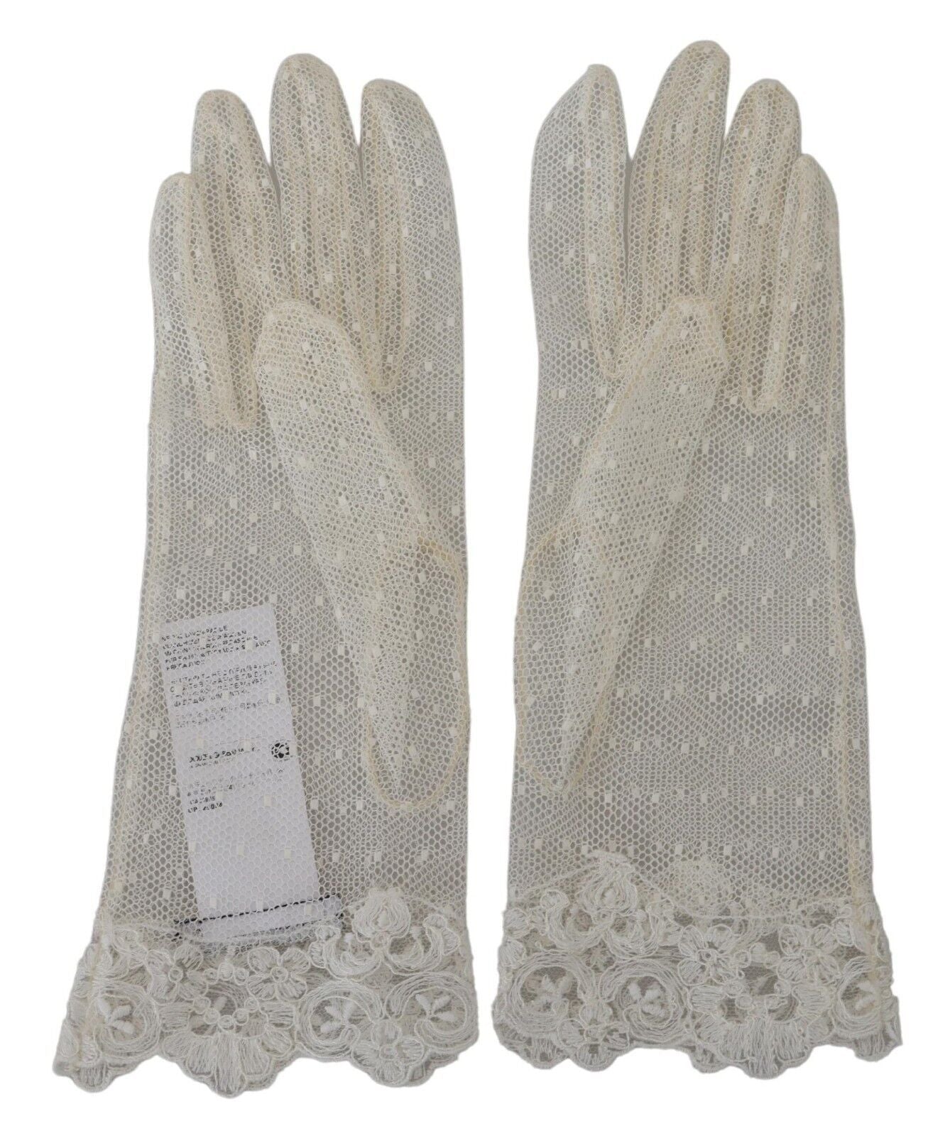 Dolce & Gabbana Chic White Wrist Length Gloves - Luksusmuotia Dolce & Gabbana - Tutustu YVES JAVANNI® 