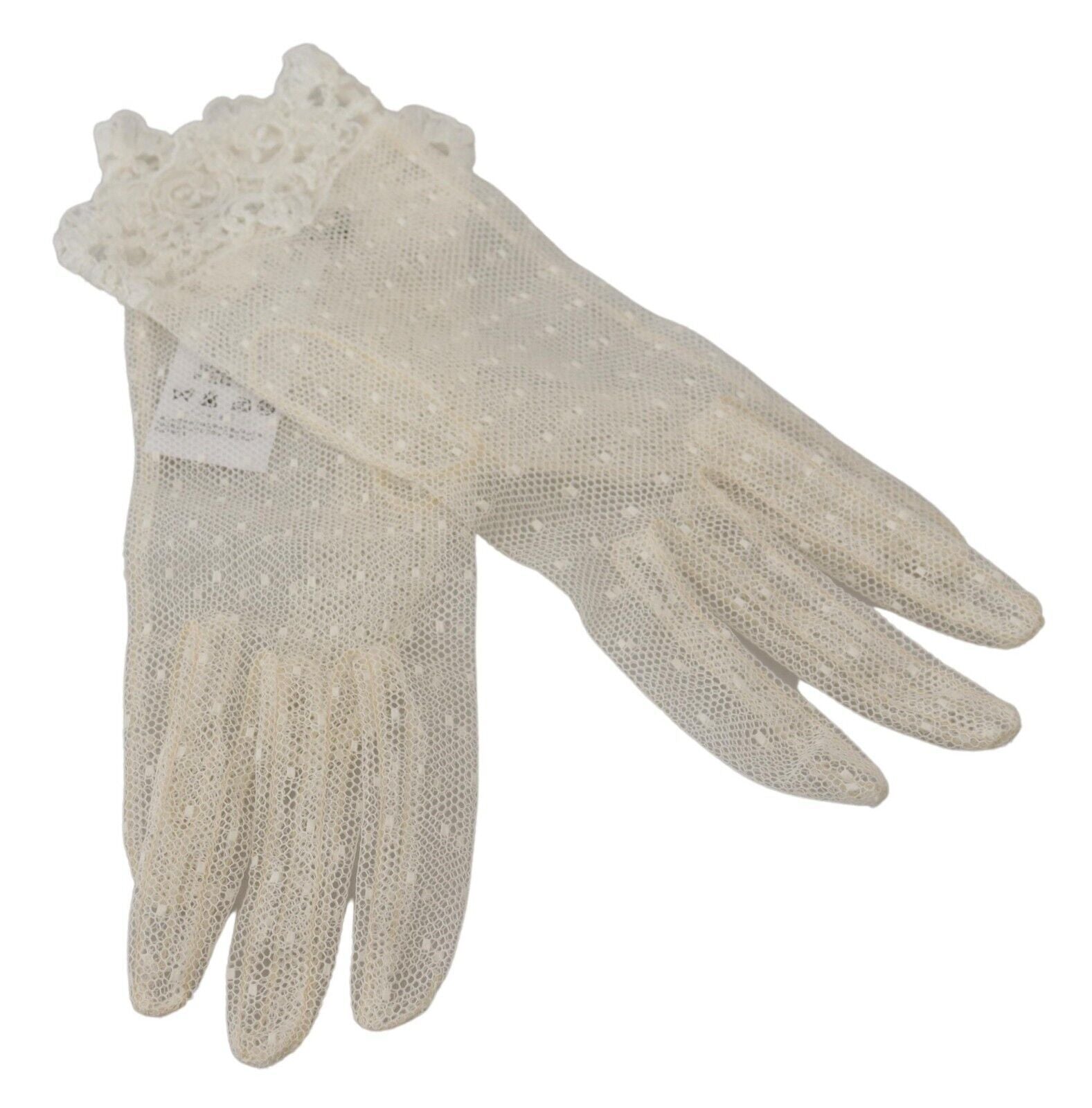 Dolce & Gabbana Chic White Wrist Length Gloves - Luksusmuotia Dolce & Gabbana - Tutustu YVES JAVANNI® 