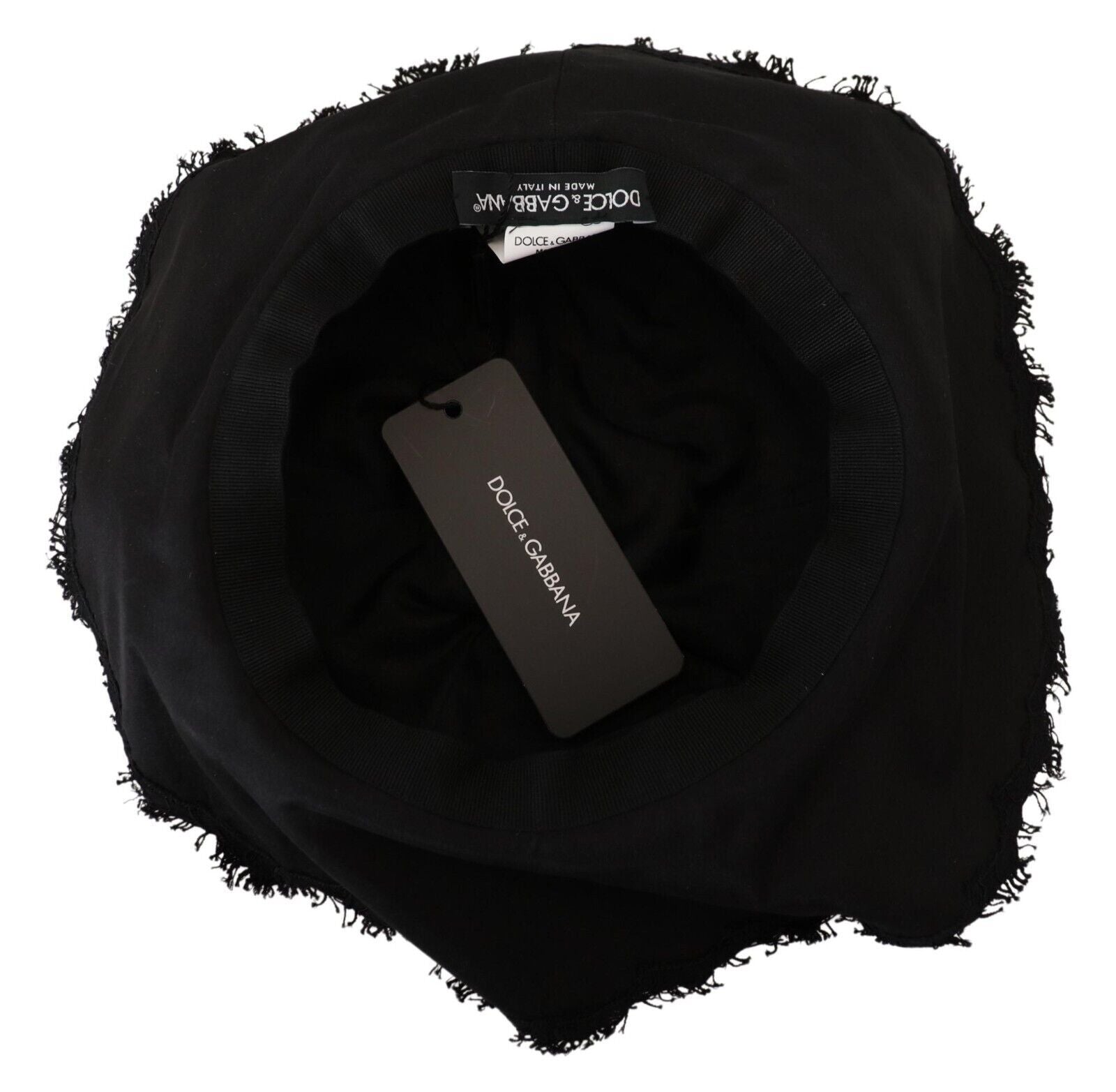 Dolce & Gabbana Elegant Sun-Ready Black Designer Hat - Luksusmuotia Dolce & Gabbana - Tutustu YVES JAVANNI® 