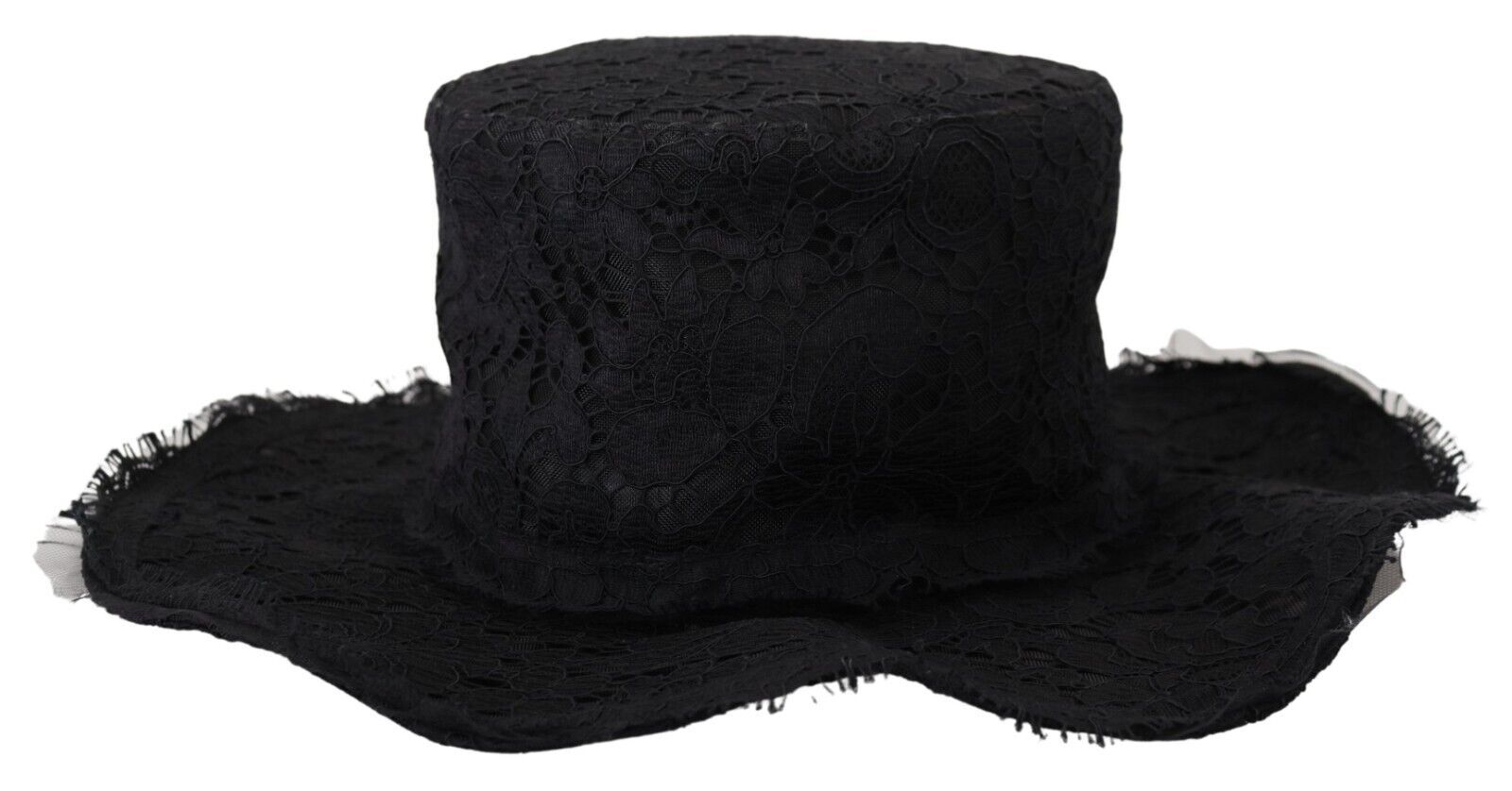 Dolce & Gabbana Elegant Black Top Hat - Timeless Fashion Statement - Luksusmuotia Dolce & Gabbana - Tutustu YVES JAVANNI® 