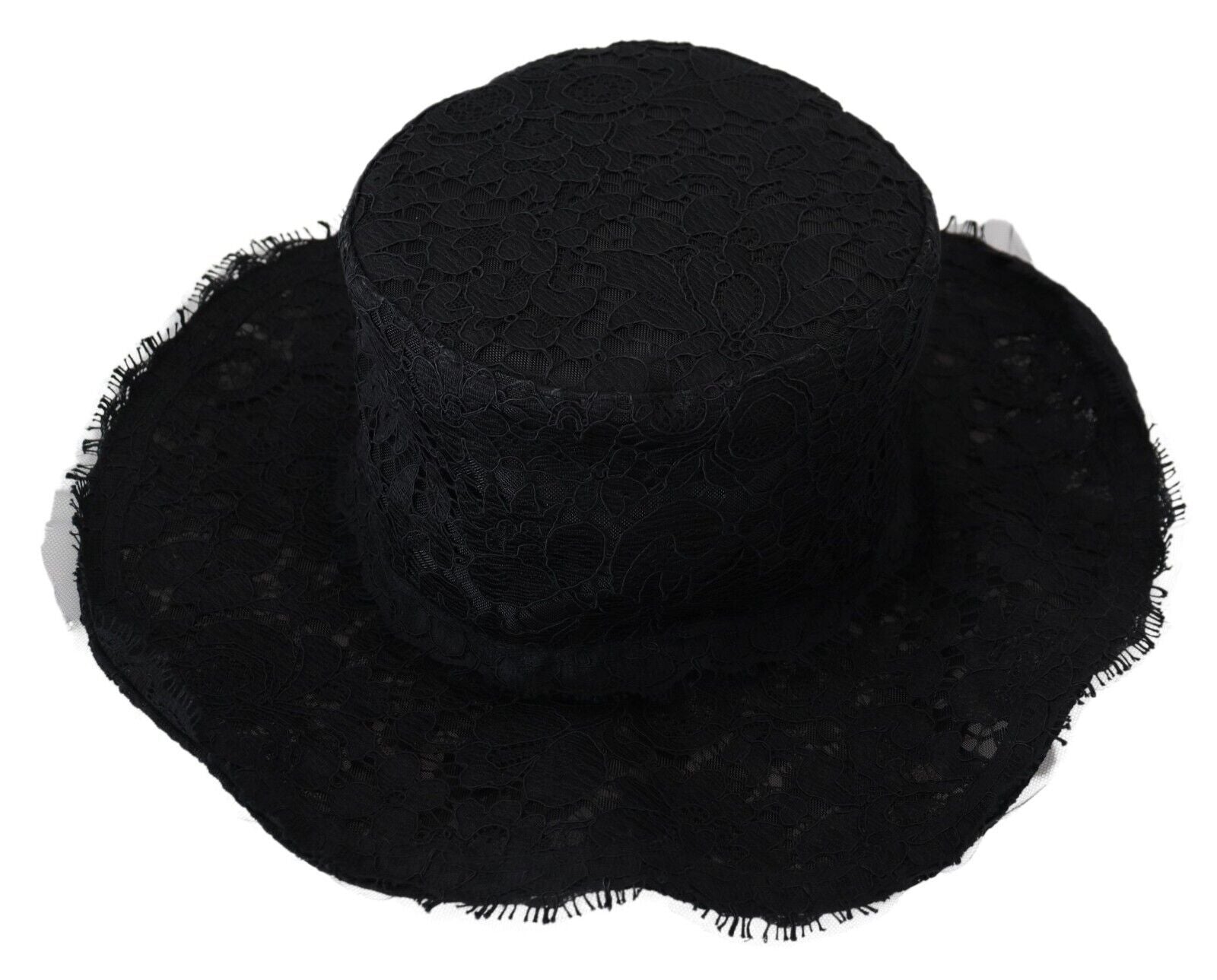 Dolce & Gabbana Elegant Black Top Hat - Timeless Fashion Statement - Luksusmuotia Dolce & Gabbana - Tutustu YVES JAVANNI® 