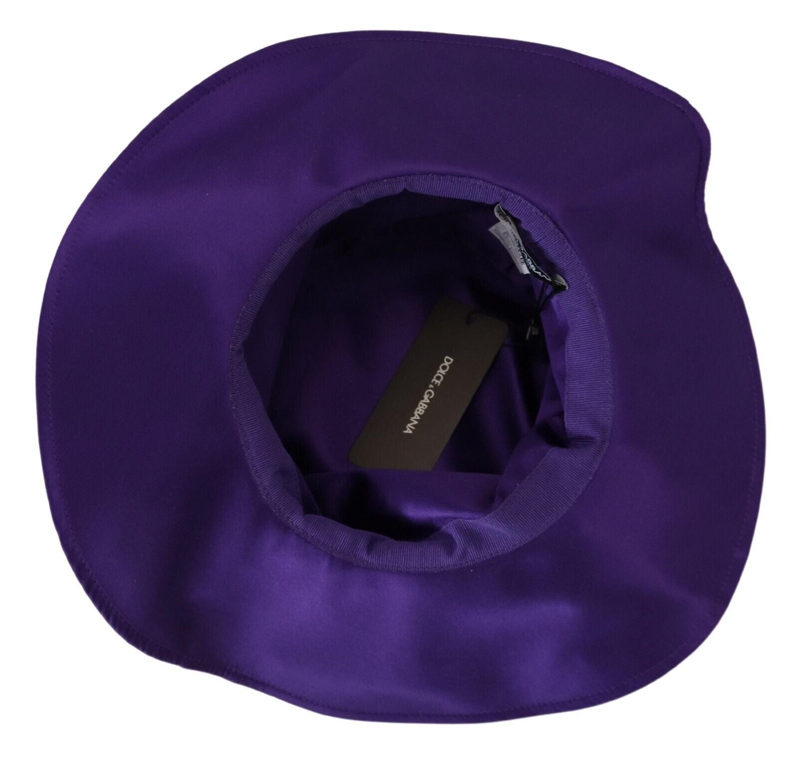 Dolce & Gabbana Elegant Purple Silk Top Hat - Luksusmuotia Dolce & Gabbana - Tutustu YVES JAVANNI® 