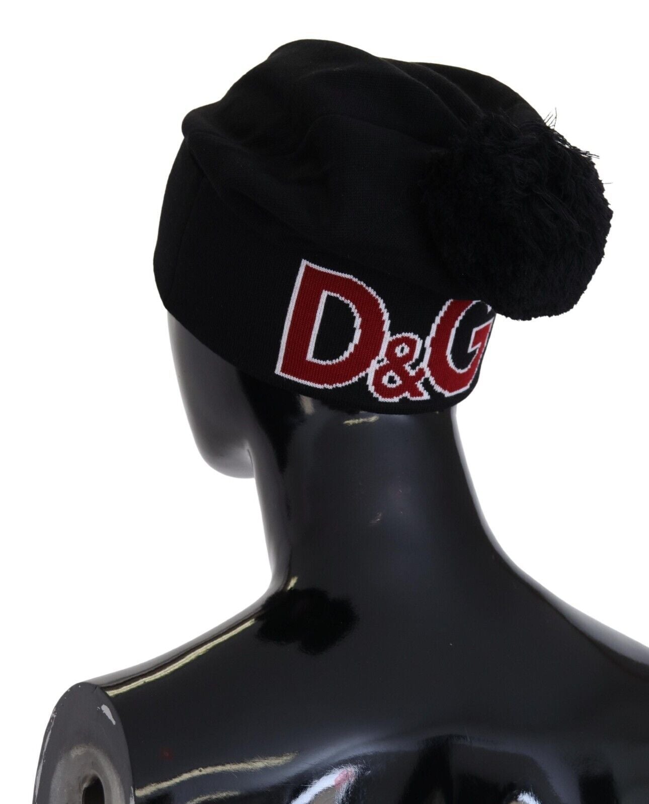 Dolce & Gabbana Elegant Black Virgin Wool Beanie - Luksusmuotia Dolce & Gabbana - Tutustu YVES JAVANNI® 