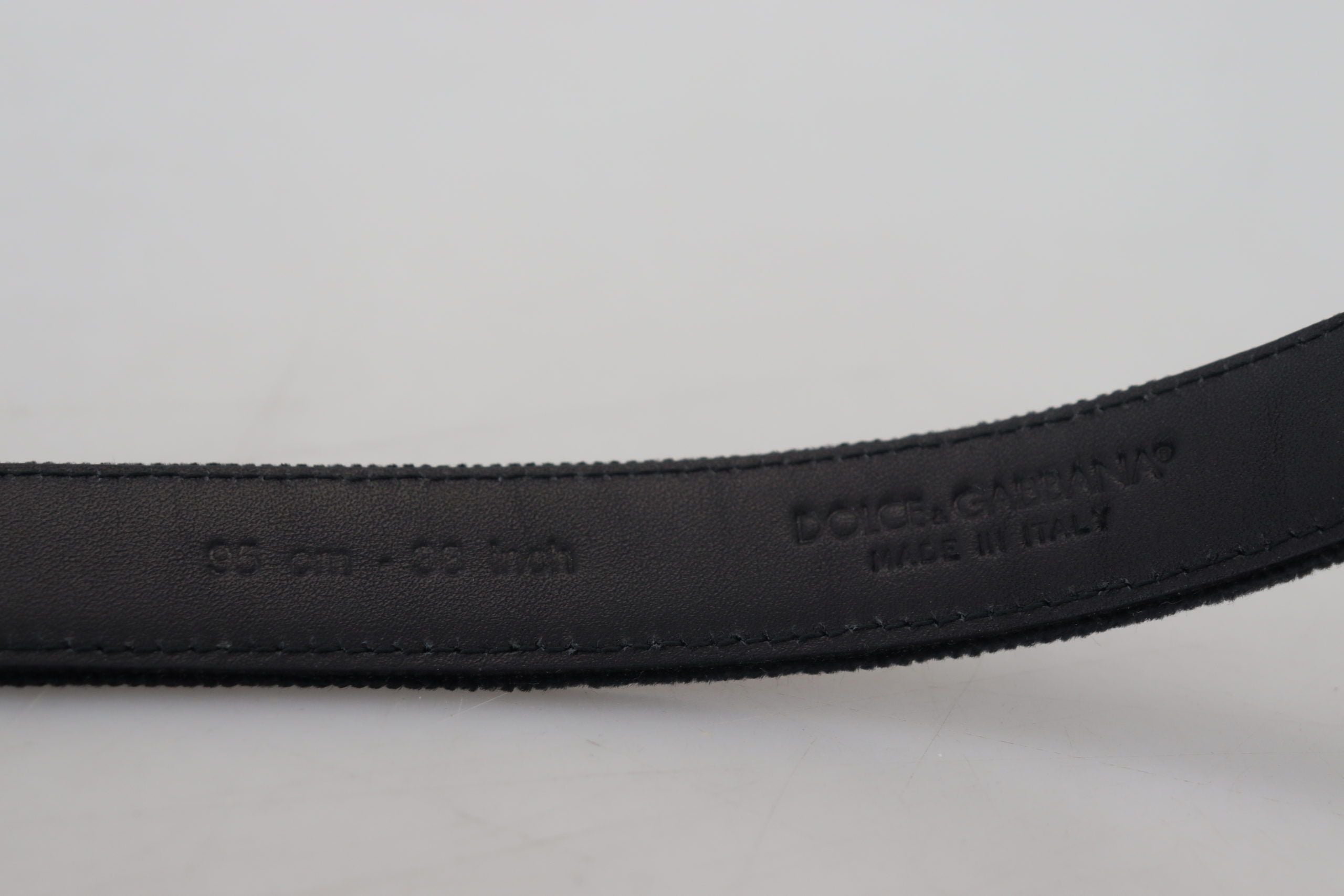 Dolce & Gabbana Elegant Black Leather Belt - Luksusmuotia Dolce & Gabbana - Tutustu YVES JAVANNI® 