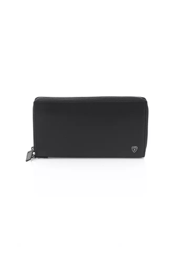 Automobili Lamborghini Black Calf Leather Men Wallet - Luksusmuotia Automobili Lamborghini - Tutustu YVES JAVANNI® 