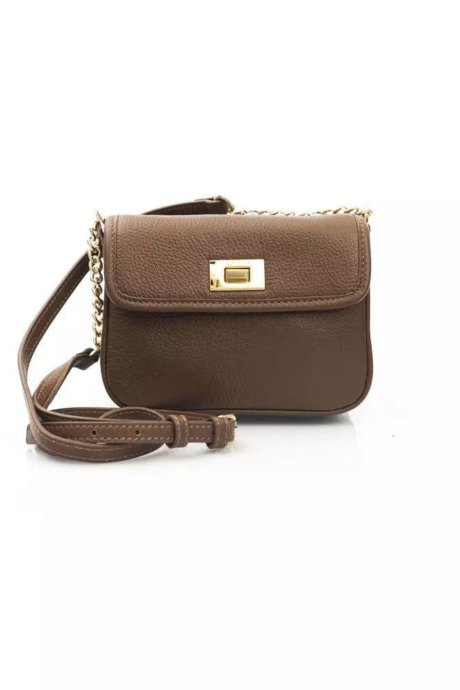 Cerruti 1881 Brown Leather Women Crossbody Bag - Luksusmuotia Cerruti 1881 - Tutustu YVES JAVANNI® 