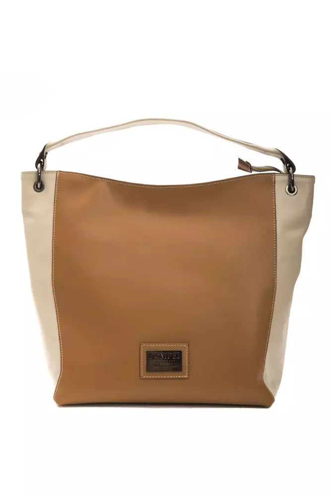 Pompei Donatella Brown Leather Women Shoulder Bag - Luksusmuotia Pompei Donatella - Tutustu YVES JAVANNI® 