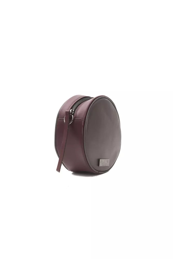 Pompei Donatella Chic Burgundy Small Oval Crossbody Bag - Luksusmuotia Pompei Donatella - Tutustu YVES JAVANNI® 