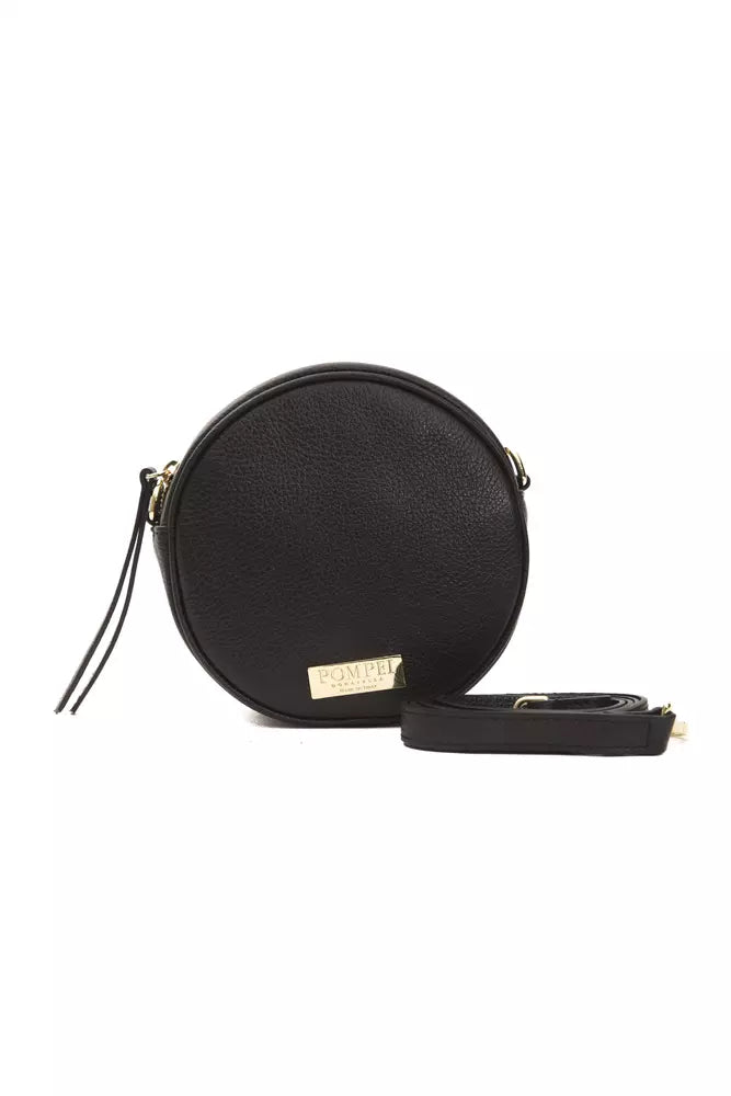 Pompei Donatella Black Leather Women Crossbody Bag - Luksuslaukut ja asusteet Pompei Donatella - Tutustu YVES JAVANNI® 