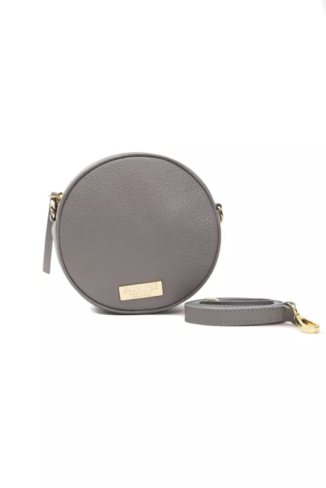 Pompei Donatella Gray Leather Women Crossbody Bag - Luksusmuotia Pompei Donatella - Tutustu YVES JAVANNI® 