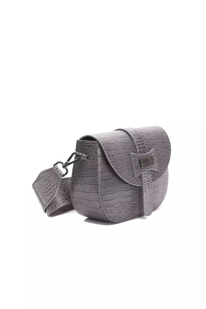 Pompei Donatella Gray Leather Women Crossbody - Luksusmuotia Pompei Donatella - Tutustu YVES JAVANNI® 