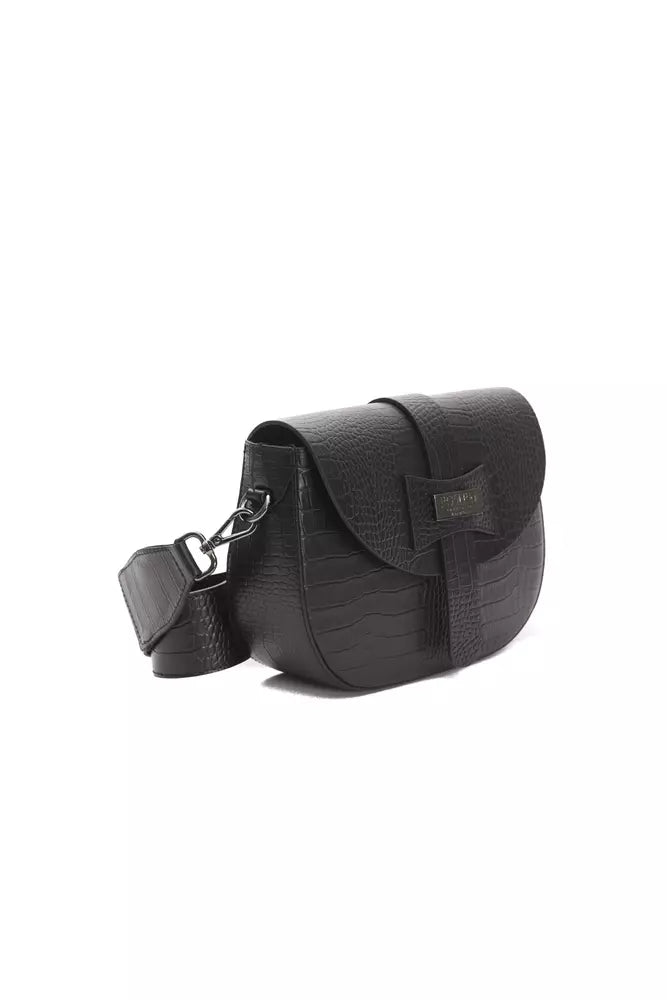 Pompei Donatella Black Leather Women Crossbody Bag - Luksusmuotia Pompei Donatella - Tutustu YVES JAVANNI® 