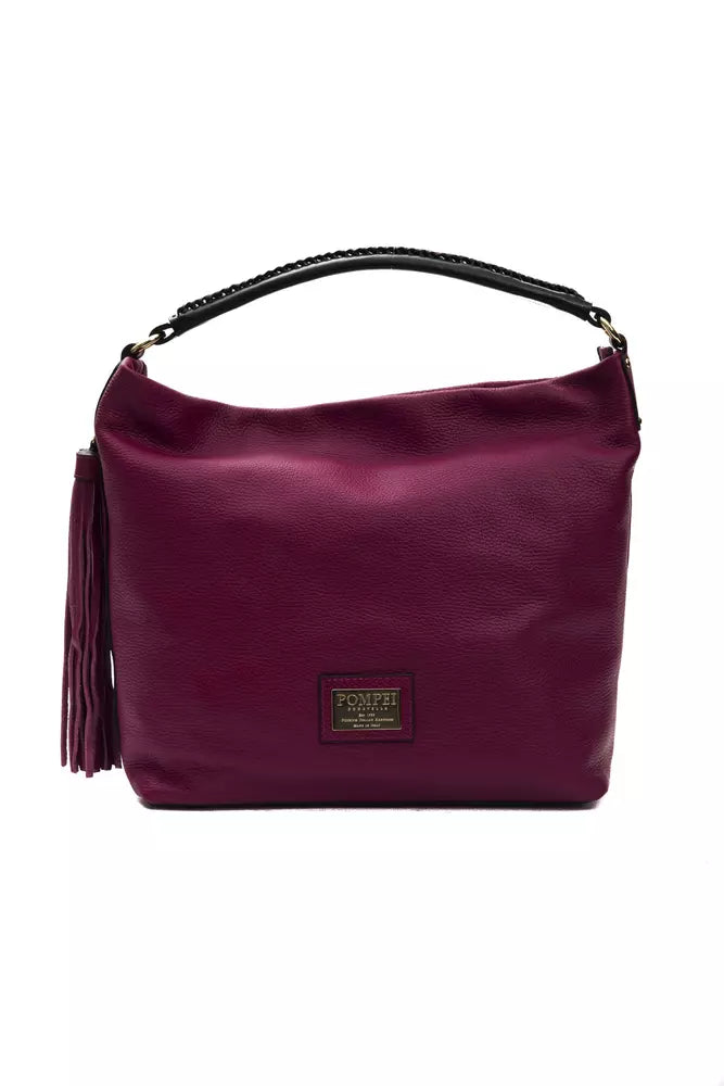 Pompei Donatella Elegant Burgundy Leather Shoulder Bag - Luksusmuotia Pompei Donatella - Tutustu YVES JAVANNI® 