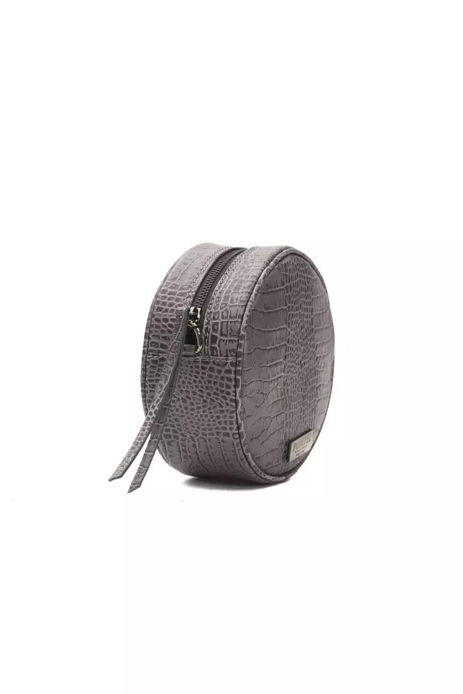 Pompei Donatella Gray Leather Women Crossbody Bag - Luksusmuotia Pompei Donatella - Tutustu YVES JAVANNI® 