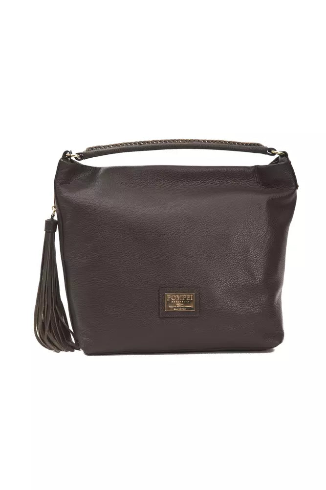 Pompei Donatella Chic Brown Leather Shoulder Bag - Luxury from Pompei Donatella - Shop at YVES JAVANNI