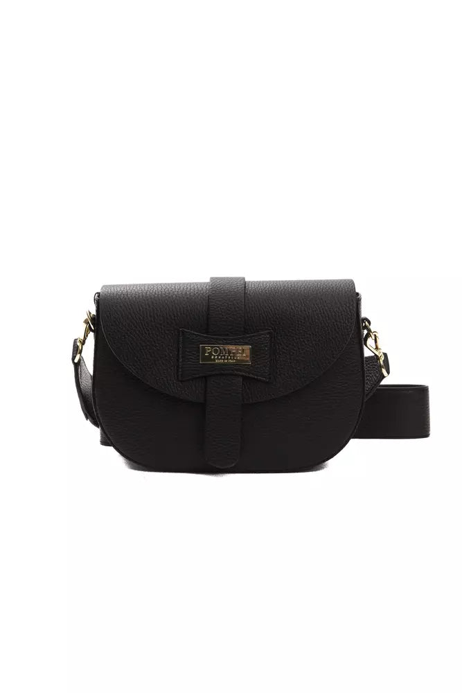 Pompei Donatella Black Leather Women Crossbody Bag - Luksusmuotia Pompei Donatella - Tutustu YVES JAVANNI® 