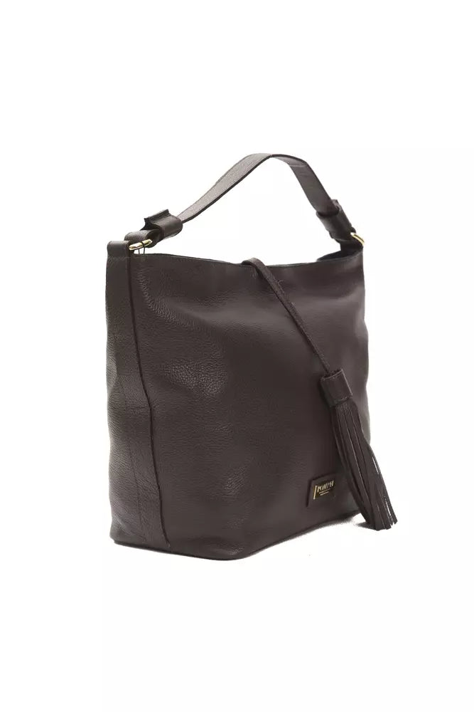 Pompei Donatella Brown Leather Women Shoulder Bag - Luksusmuotia Pompei Donatella - Tutustu YVES JAVANNI® 