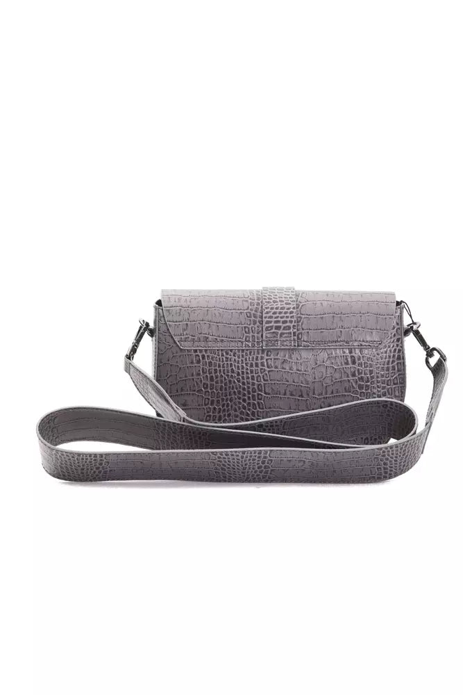 Pompei Donatella Gray Leather Women Crossbody - Luksusmuotia Pompei Donatella - Tutustu YVES JAVANNI® 