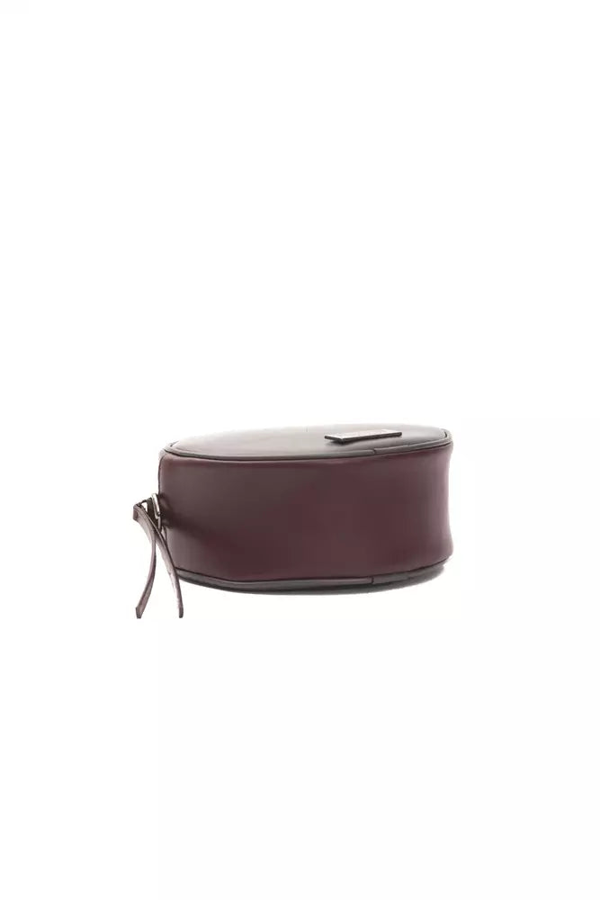 Pompei Donatella Chic Burgundy Small Oval Crossbody Bag - Luksusmuotia Pompei Donatella - Tutustu YVES JAVANNI® 