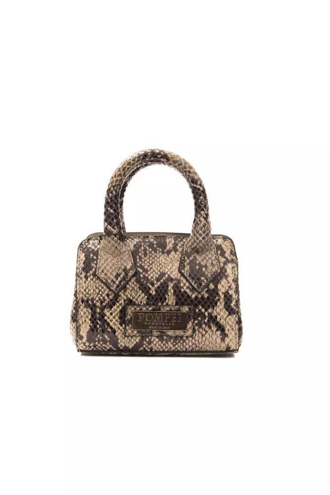 Pompei Donatella Brown Leather Women Handbag - Luksusmuotia Pompei Donatella - Tutustu YVES JAVANNI® 