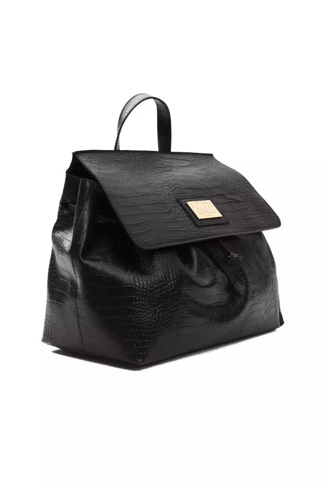 Pompei Donatella Black Leather Women Handbag - Luksuslaukut ja asusteet Pompei Donatella - Tutustu YVES JAVANNI® 