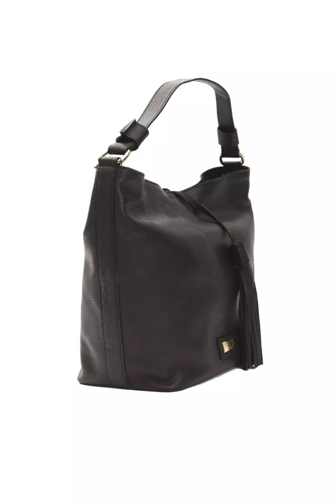 Pompei Donatella Black Leather Women Shoulder Bag - Luksuslaukut ja asusteet Pompei Donatella - Tutustu YVES JAVANNI® 