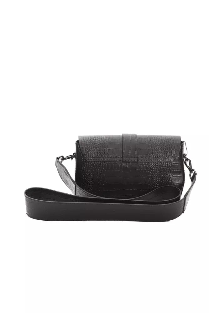 Pompei Donatella Black Leather Women Crossbody - Luksuslaukut ja asusteet Pompei Donatella - Tutustu YVES JAVANNI® 