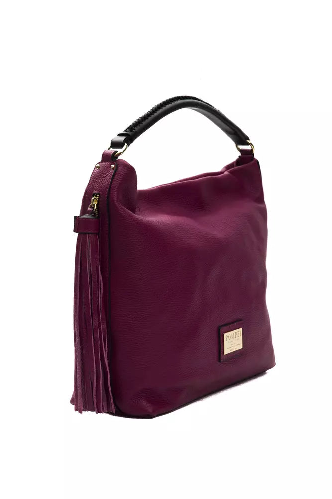 Pompei Donatella Elegant Burgundy Leather Shoulder Bag - Luksusmuotia Pompei Donatella - Tutustu YVES JAVANNI® 