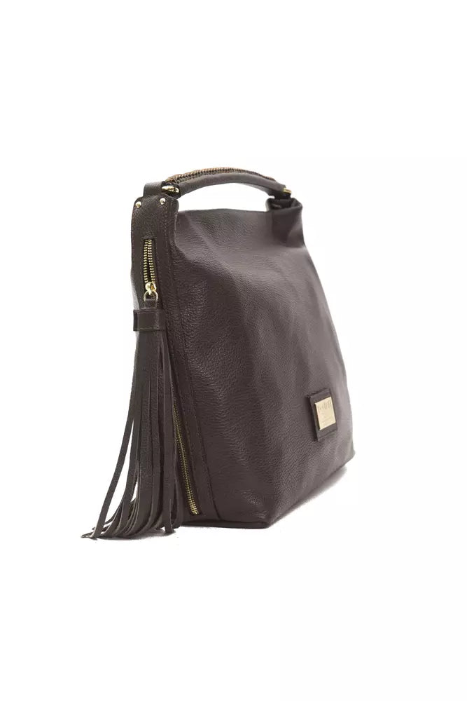 Pompei Donatella Brown Leather Women Shoulder Bag - Luksusmuotia Pompei Donatella - Tutustu YVES JAVANNI® 