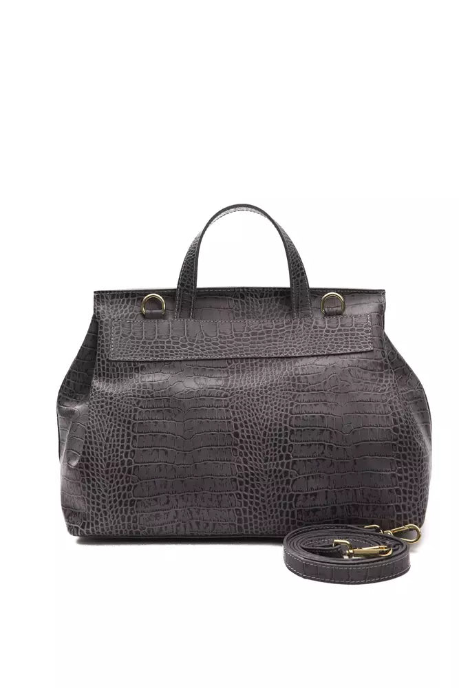 Pompei Donatella Gray Leather Women Handbag - Luksuslaukut ja asusteet Pompei Donatella - Tutustu YVES JAVANNI® 