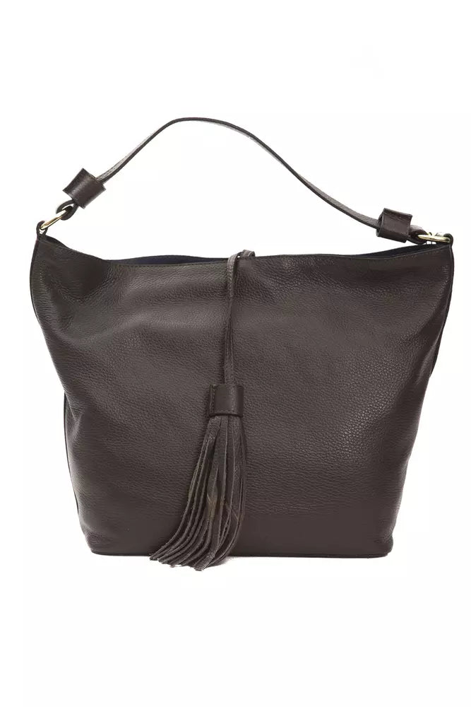 Pompei Donatella Brown Leather Women Shoulder Bag - Luksusmuotia Pompei Donatella - Tutustu YVES JAVANNI® 