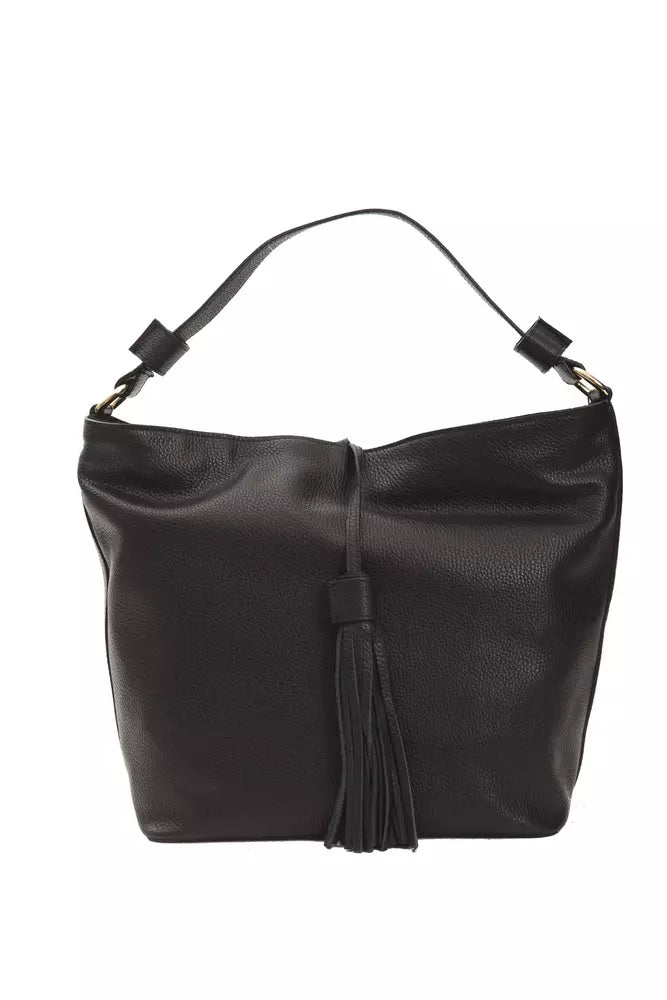 Pompei Donatella Black Leather Women Shoulder Bag - Luksusmuotia Pompei Donatella - Tutustu YVES JAVANNI® 