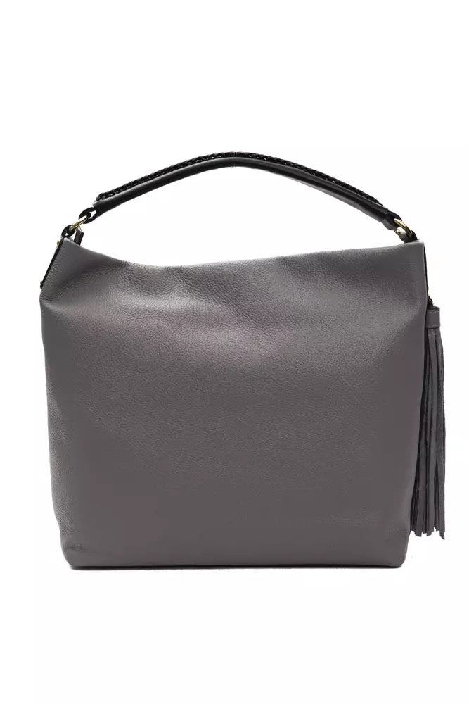 Pompei Donatella Gray Leather Women Shoulder Bag - Luksuslaukut ja asusteet Pompei Donatella - Tutustu YVES JAVANNI® 