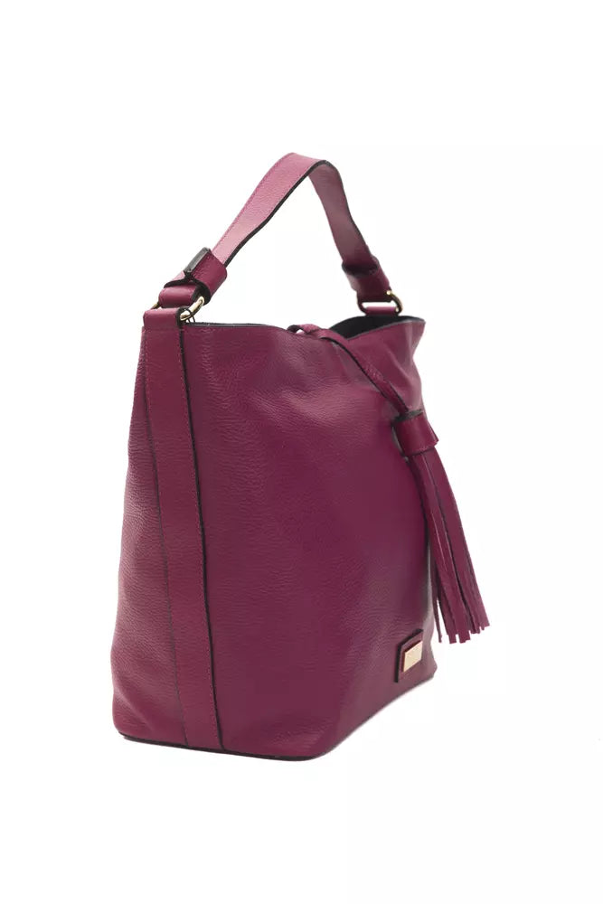 Pompei Donatella Burgundy Leather Women Shoulder Bag - Luksuslaukut ja asusteet Pompei Donatella - Tutustu YVES JAVANNI® 